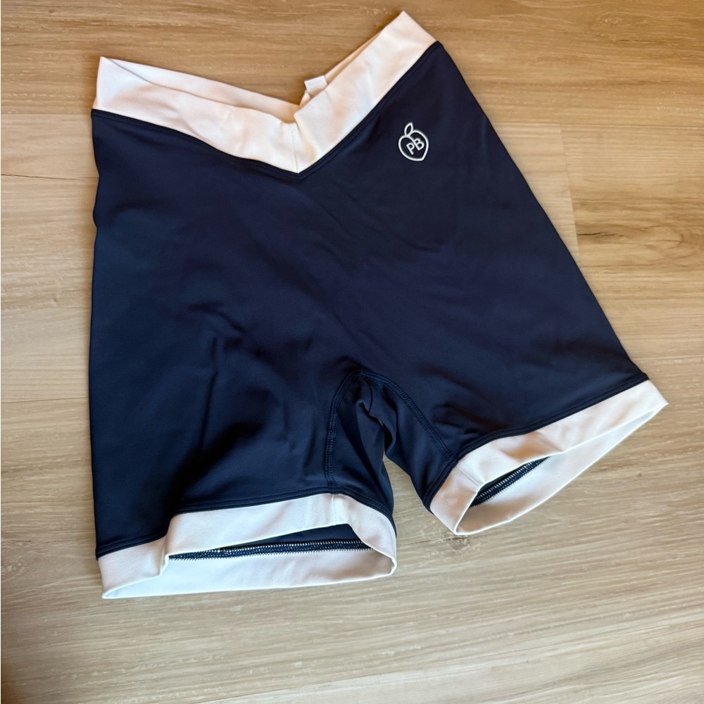 Pchee Bum Navy and White Shorts